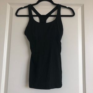 Black Lulu lemon workout top
